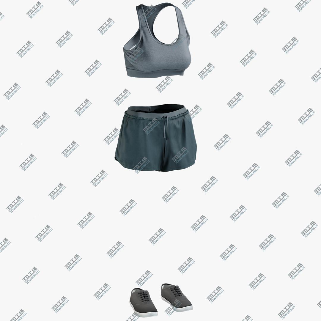 images/goods_img/20210319/Women's Sport Shorts with Tshirt and Sneakers 3D/1.jpg